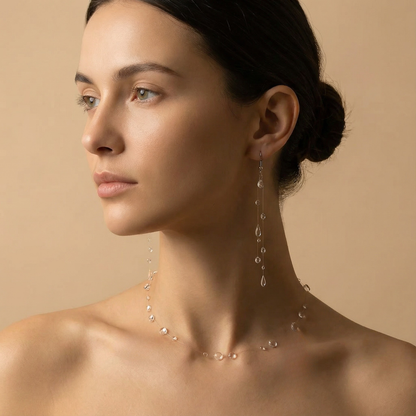 Les boucles d’oreilles pluie diluvienne