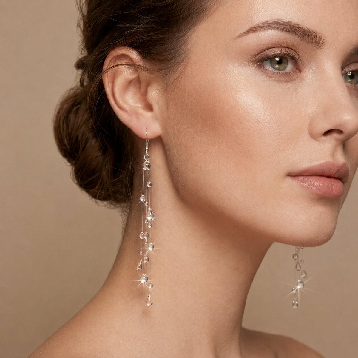 Les boucles d’oreilles pluie diluvienne
