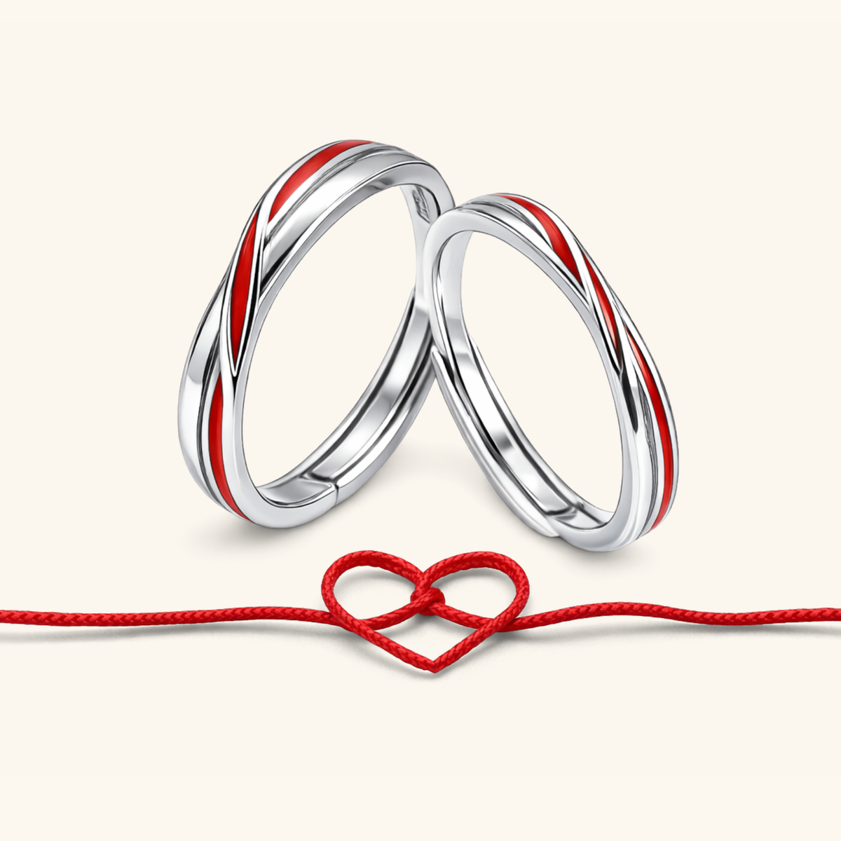 La Bague Lien Écarlate (x2)