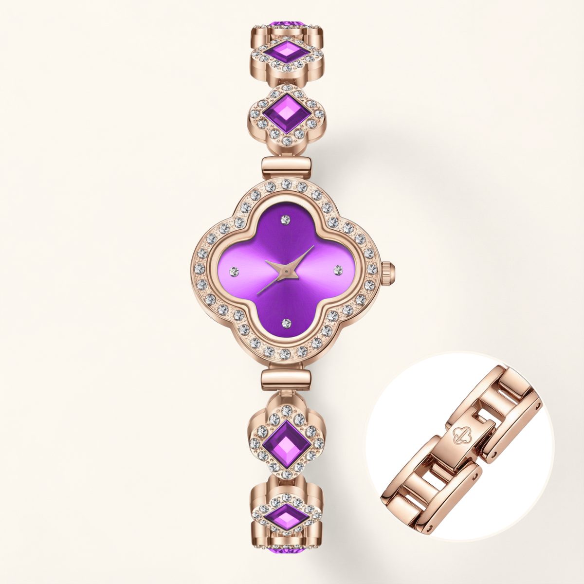 La montre chance diamantée