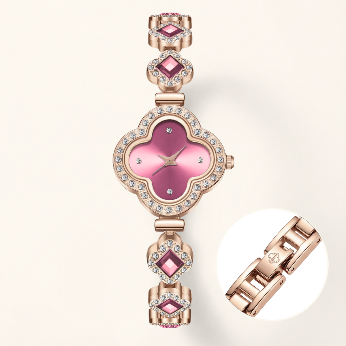La montre chance diamantée