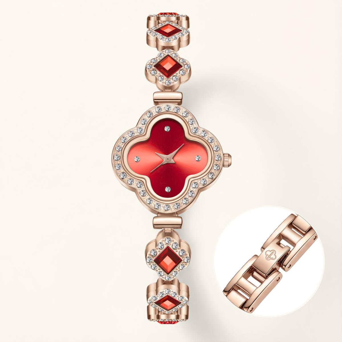 La montre chance diamantée