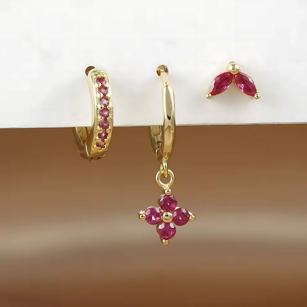Le Set de Boucles d’Oreilles Olivia