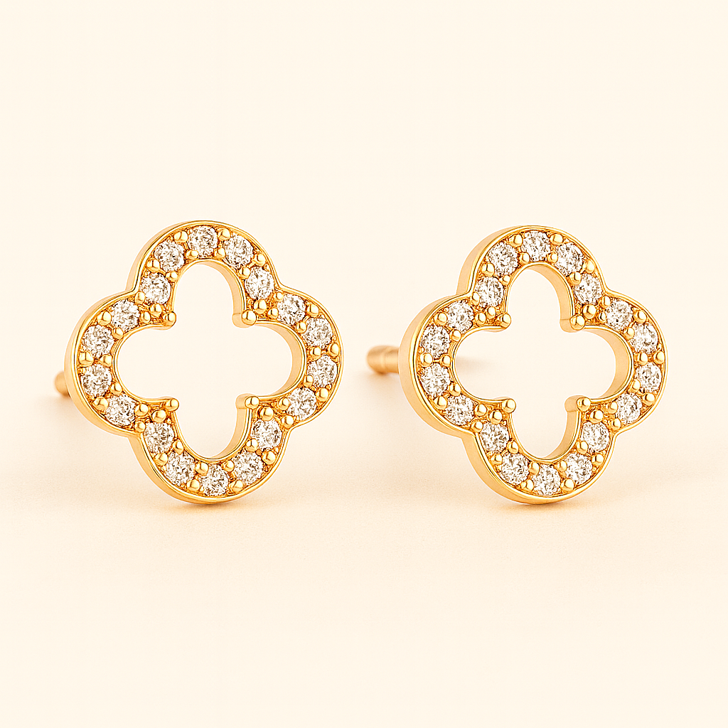 Les boucles d'oreilles Chance Diamanté